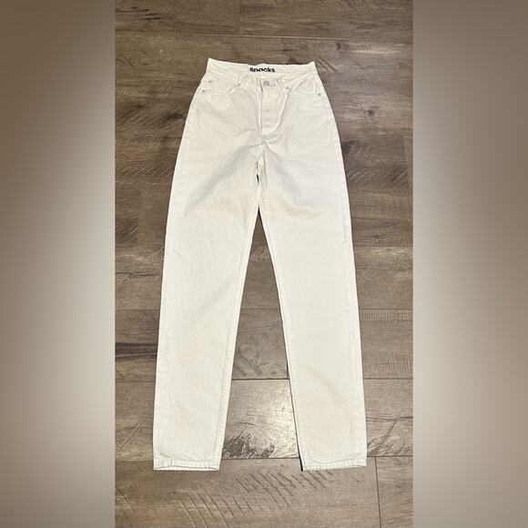 NEW MOTHER SNACKS! High Waisted Twizzy Skimp Jeans Sticky Rice 24 - Picture 5 of 5